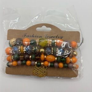 Fashion Jewelry Multicolor Beaded Bracelet Set